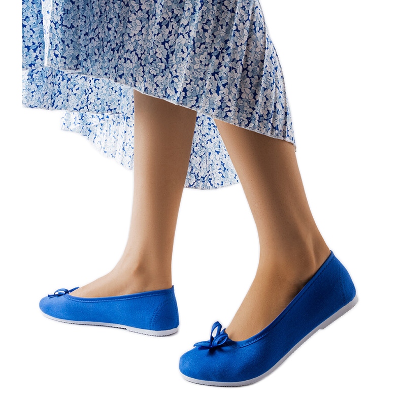 Blaue Stoffballerinas von Gendron