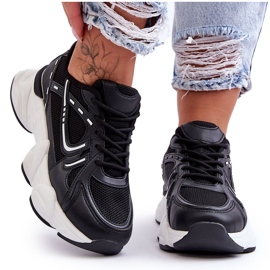 FG2 Damen Sportschuhe Sneakers Schwarz Feluci