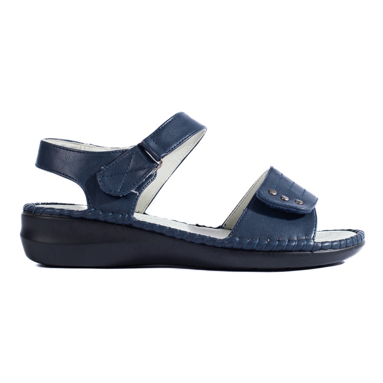 Marineblaue, bequeme Shelovet-Damensandalen