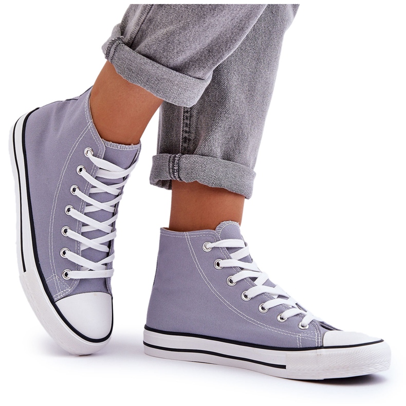 FR1 Klassische High-Top-Sneakers für Damen in Grau von Remos