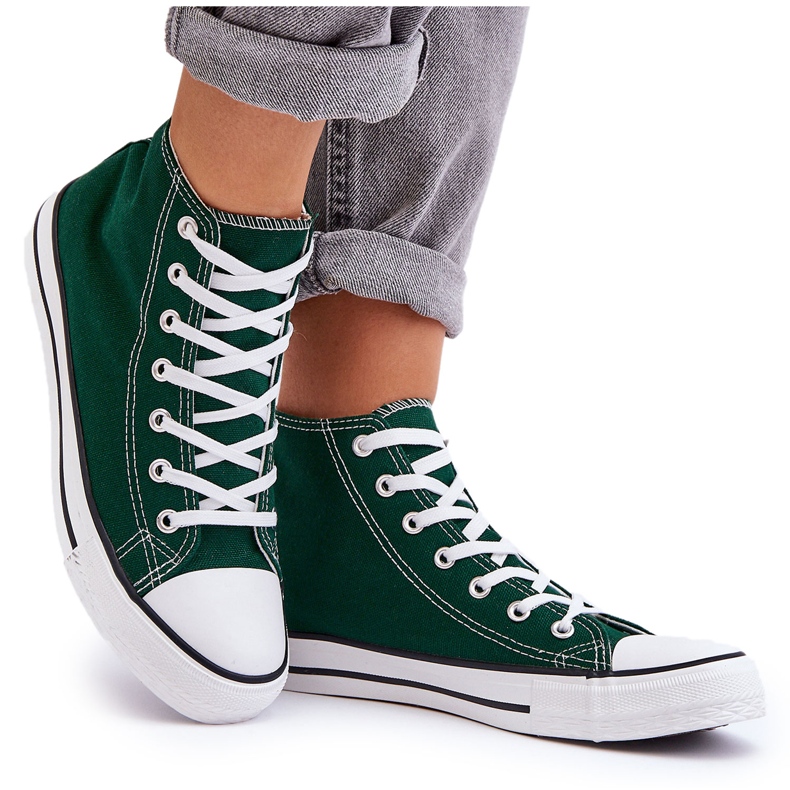 FR1 Klassische Damen-Sneaker High Green Remos grün