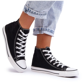 FR1 Klassische High-Top-Sneaker für Damen in Schwarz und Weiß von Remos