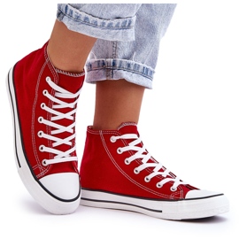 FR1 Klassische High-Top-Sneakers für Damen in Rot von Remos