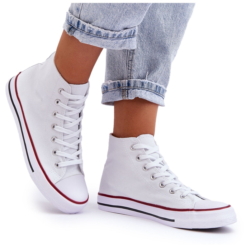 Klassische High-Top-Sneaker für Damen in Weiß von Remos