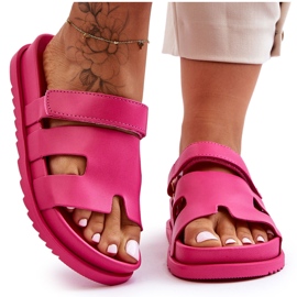 Klassische Damensandalen Fuchsia Molie rosa