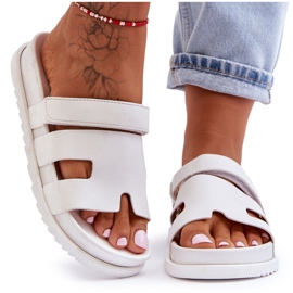 Klassische Damensandalen Weiß Molie