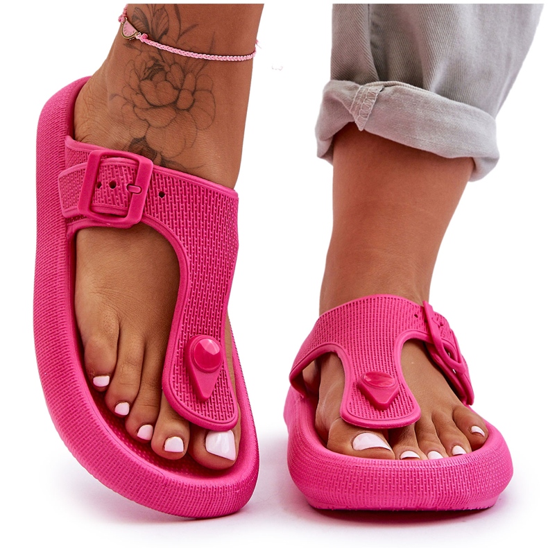 Damen-Flipflops aus Schaumstoff, Fuchsia Apollo rosa