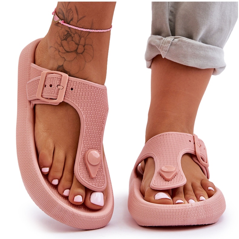 Damen-Flip-Flops aus Schaumstoff, Pink Apollo rosa