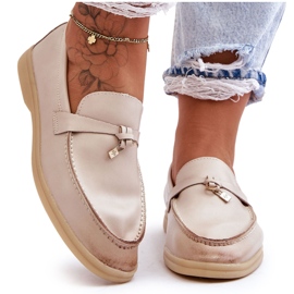 PM1 Klassische Damen-Loafer Beige Cortez