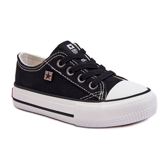 Klassische Kinder-Sneaker Big Star DD374163 Schwarz