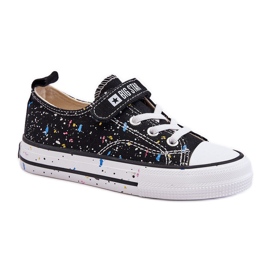 Kinder-Sneaker mit Klettverschluss Big Star LL374063 Schwarz