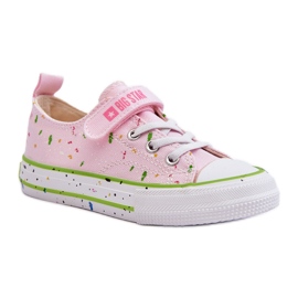 Kinder-Sneaker mit Klettverschluss Big Star LL374064 Rosa