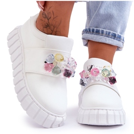 PS1 Modische Slip-On-Sportschuhe mit weißer Desire-Verzierung