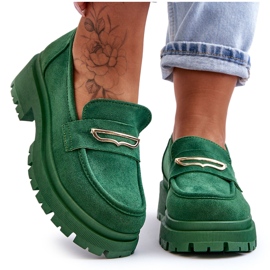 PS1 Slip-On-Loafer aus Wildleder für Damen in Grün, Pure Love