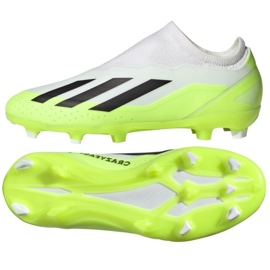 Schuhe adidas X CRAZYFAST.3 Ll Fg Jr ID9357 weiß weiß