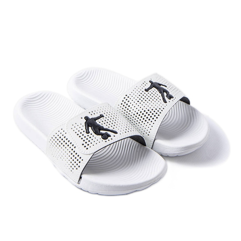 Weiße Gummipantoffeln aus Athen