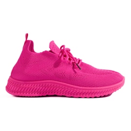 Rosa Textil-Sneaker von Shelovet