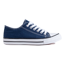 Klassische marineblaue Shelovet-Sneaker