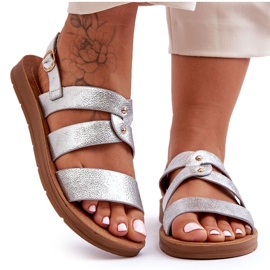PG1 Glitzer-Sandalen für Damen in Silber von Catalia