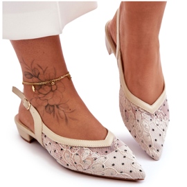 PG1 Damen-Ballerinas Beige Adore