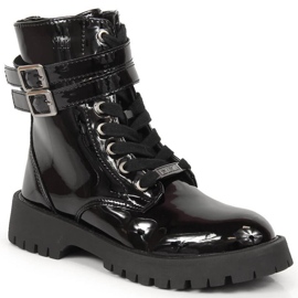 Big Star Jr Lacklederstiefel KK374131 schwarz