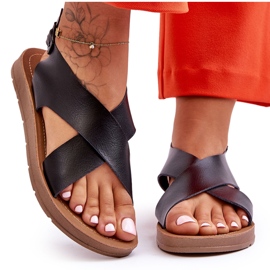 PG1 Leichte klassische Damensandalen Schwarz Lenny