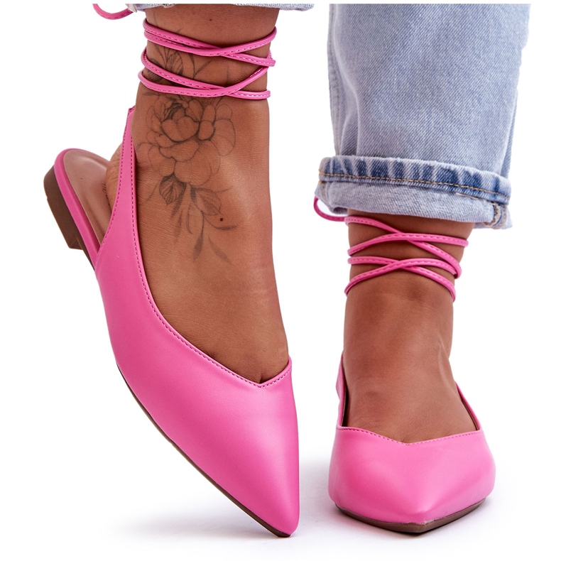 PG1 Gebundene Ballerinas für Damen Pink Lilly Ann rosa