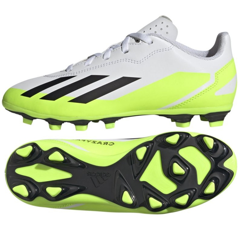 Adidas X Crazyfast.4 FxG Jr IE1588 Fußballschuhe weiß weiß