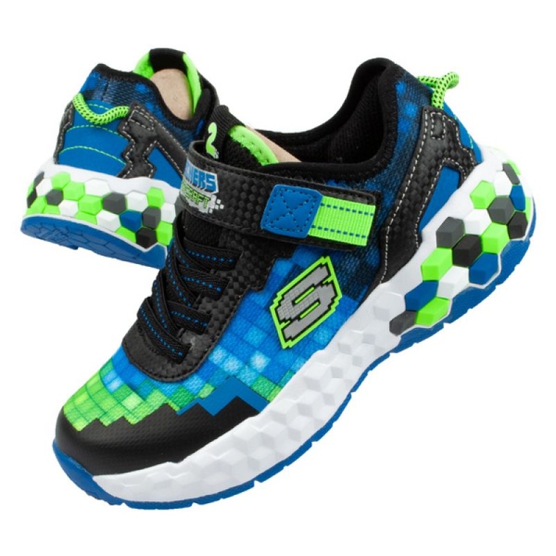 Schuhe Skechers Minecraft Led Jr 402204L/BBLM mehrfarbig