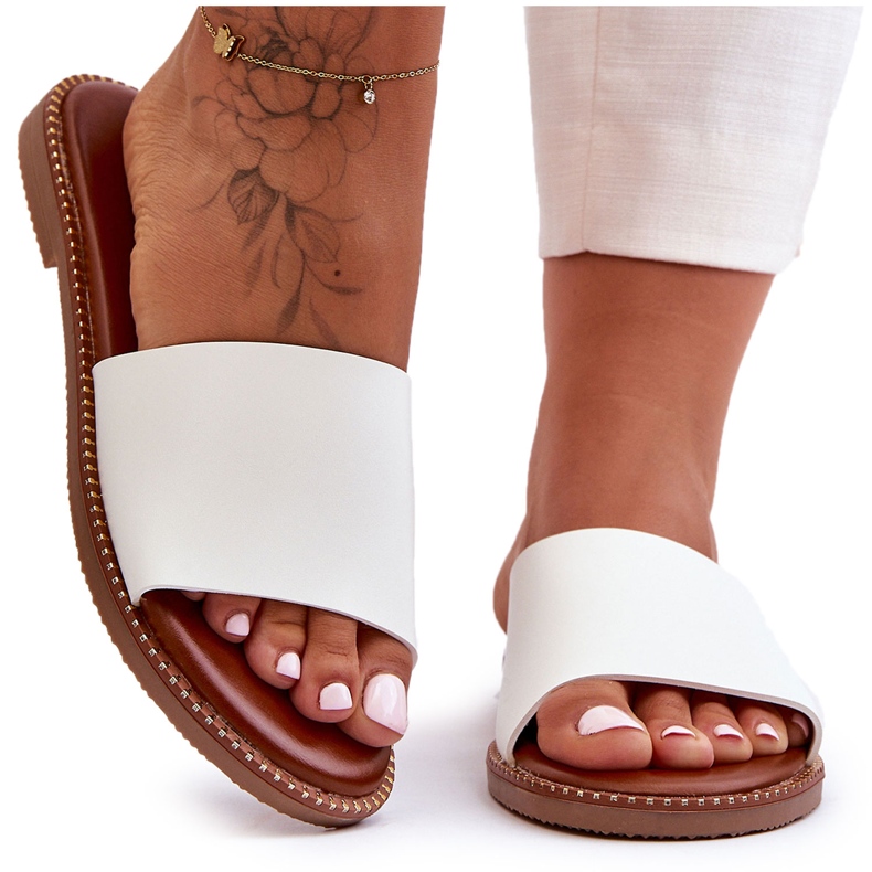 Klassische Damensandalen White Aphrodite weiß