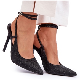 Klassische Anstecknadeln mit schwarzen Guda-Zirkonen verziert