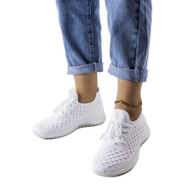 Weiße Sport-Sneaker von Dunes