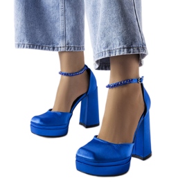 Blaue High-Heel-Pumps von Elida