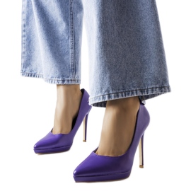 Kristin lila klassische High Heels
