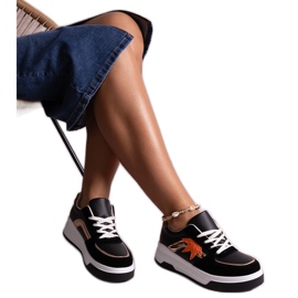 Schwarze Sneaker aus Öko-Wildleder von Kollins