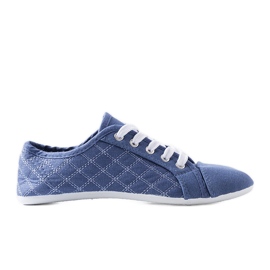 Rubinblaue Kinder-Sneaker