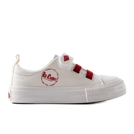 Weiße und rote Lee Cooper-Sneaker für Kinder