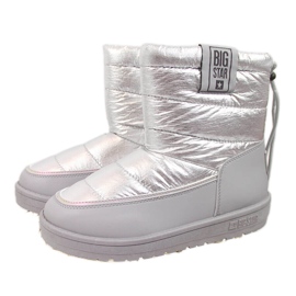 Silberne isolierte Schneestiefel für Damen Big Star II274118 silber-