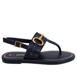 Flaim Schwarze Flip-Flops
