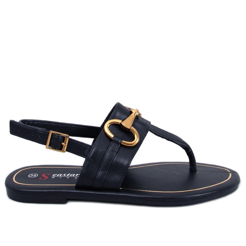 Flaim Schwarze Flip-Flops