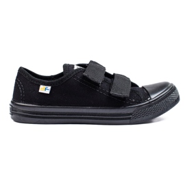 SHELOVET Schwarze Kinder-Sneaker mit 3F-Klettverschluss