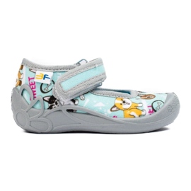 SHELOVET Kinderhausschuhe für den Kindergarten mit 3F-Hunden blau