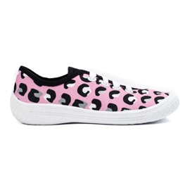SHELOVET Slip-On-Sneaker für Kinder mit rosa 3F-Leopardenmuster
