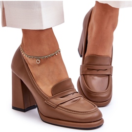 PS1 Modische Pumps mit Absatz in Braun Florence