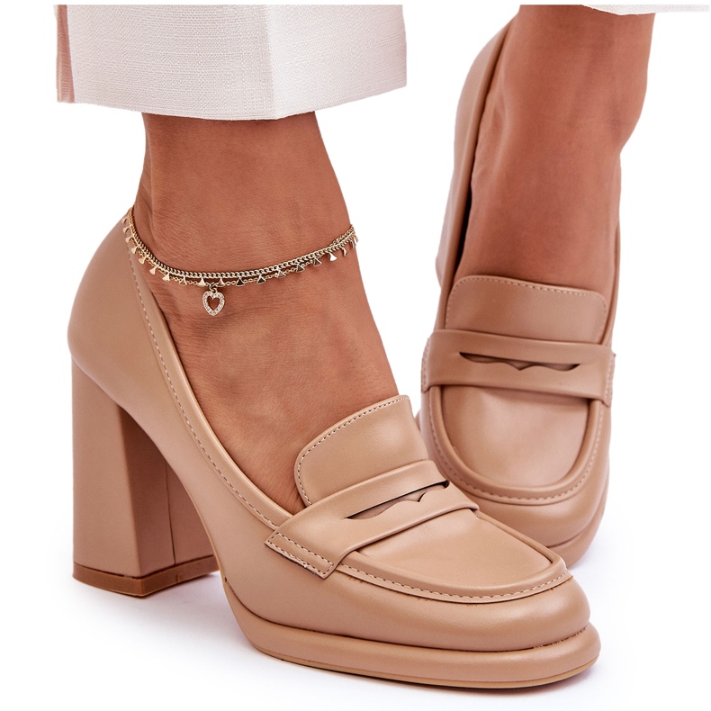 PS1 Modische Pumps auf Beige Florence