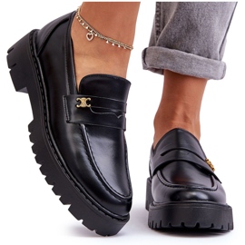 PS1 Ledermokassins mit schwarzer Esperta-Dekoration