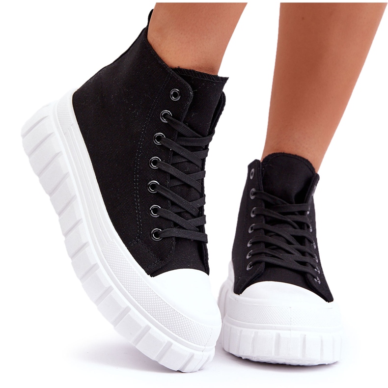 PS1 Damen-High-Top-Sneakers in Schwarz von Avis