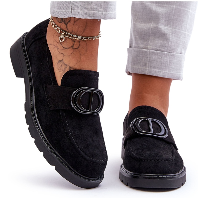 PG1 Wildleder-Plateau-Loafer Schwarz Jarren