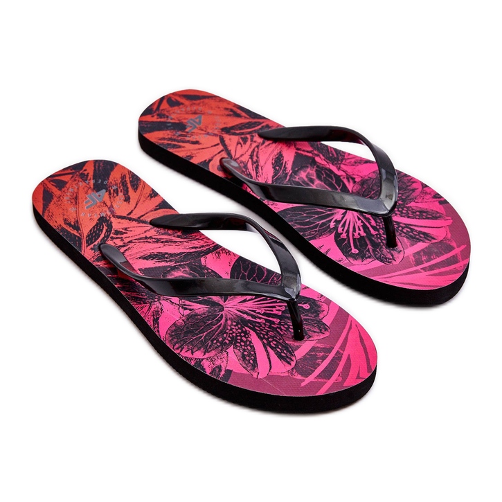 Klassische Flip-Flops 4F 4FSS23FFLIF060-90S Schwarz und Pink