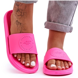 Sporthausschuhe für Damen 4F 4FSS23FFLIF069-53S Fuchsia rosa